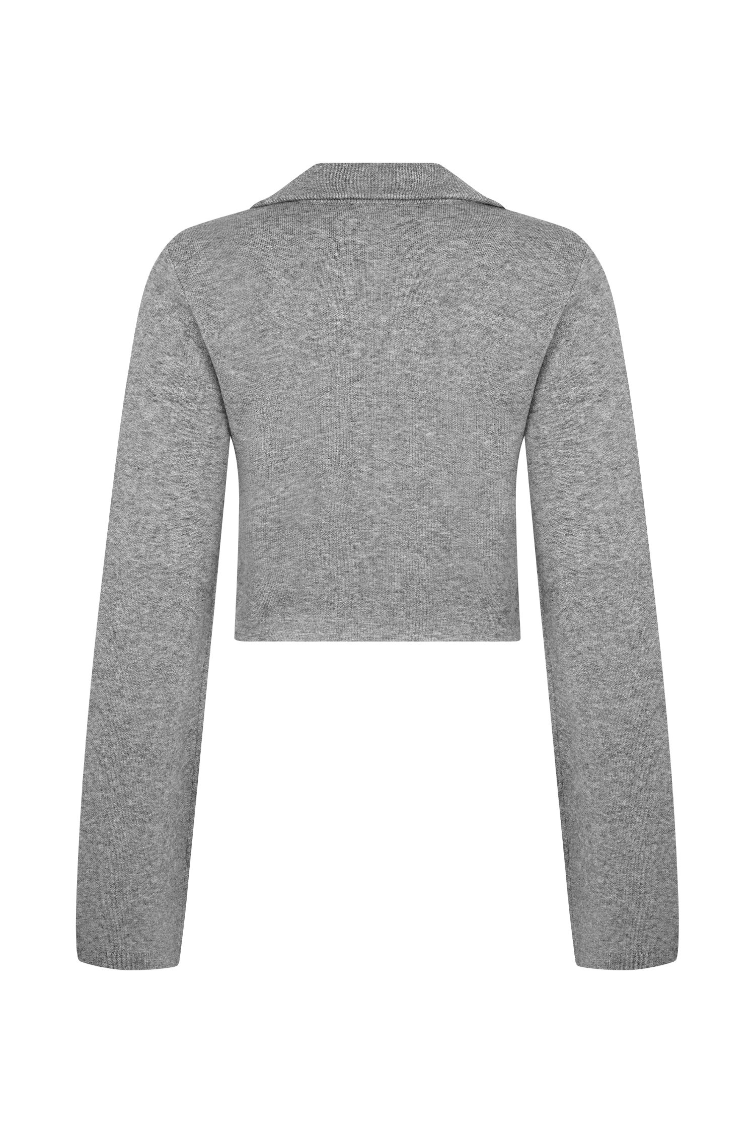 Annabelle Knit Curved Hem Cardigan - Charcoal #7