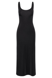 Augustine Slinky Scoop Midi Dress - Black