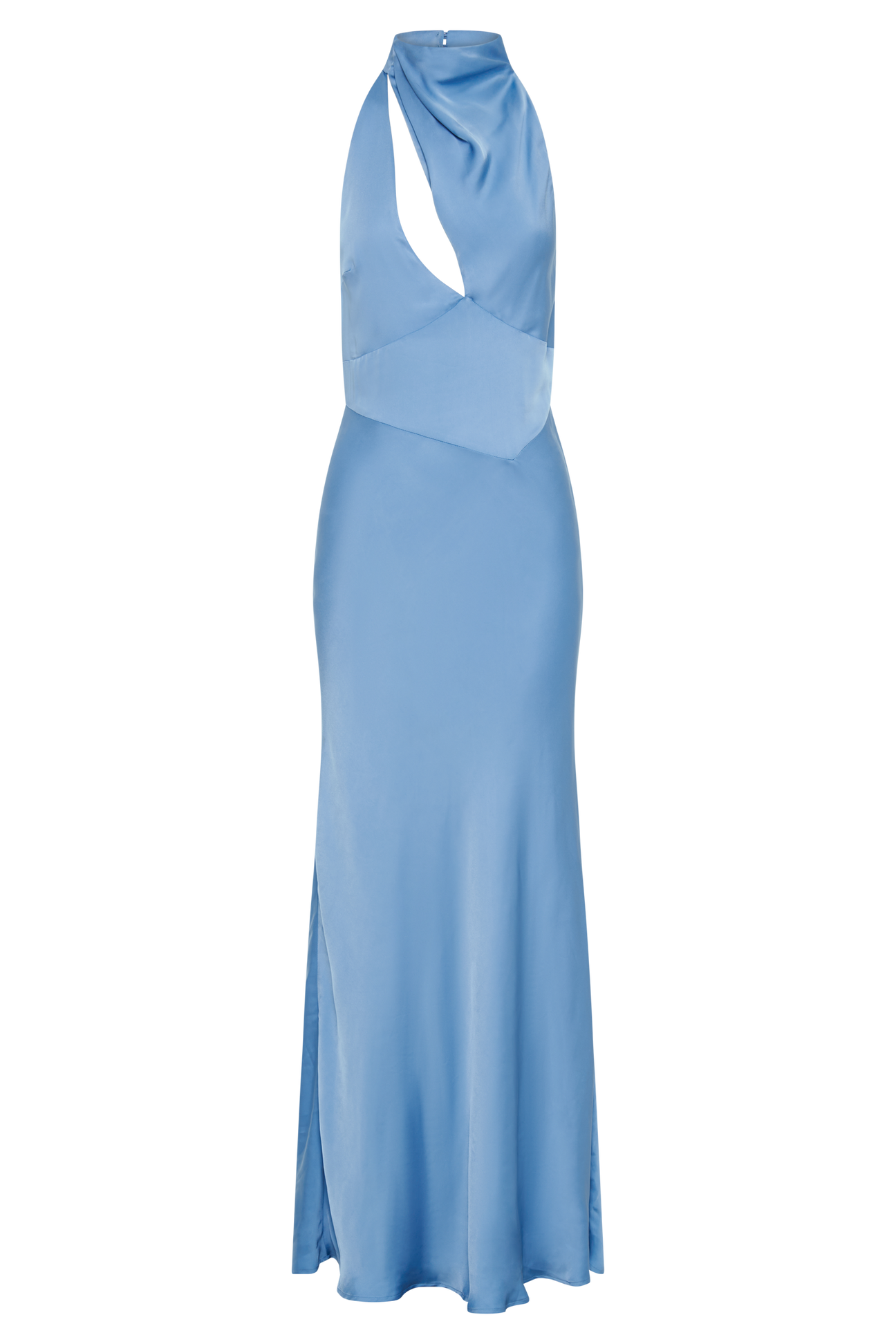 La Lune Ruched Halter Maxi Dress | Iceberg Blue | Dresses | Shona Joy