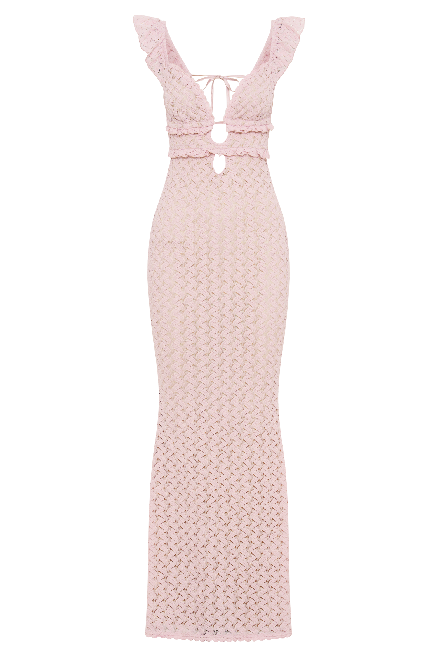 Ezra Lace Maxi Dress - Powder Pink #8