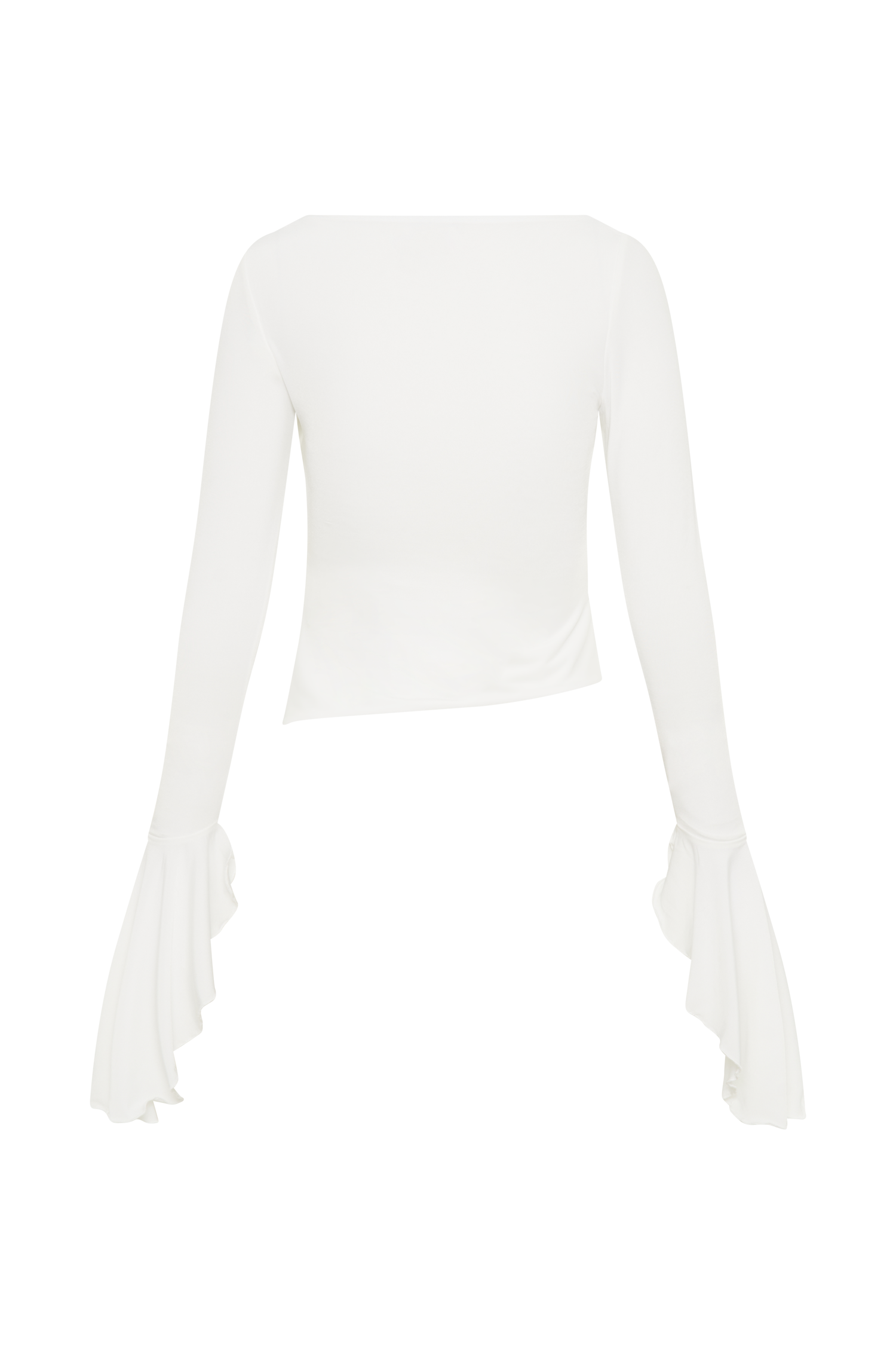 Black and white bell sleeve top clearance