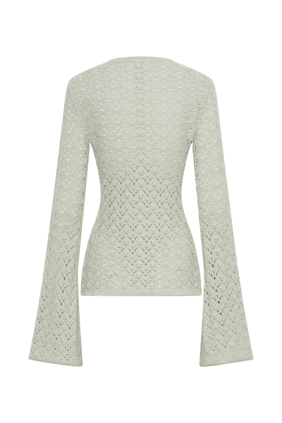 Murphy Long Sleeve Knit Shell Button Cardigan - Pastel Green #11