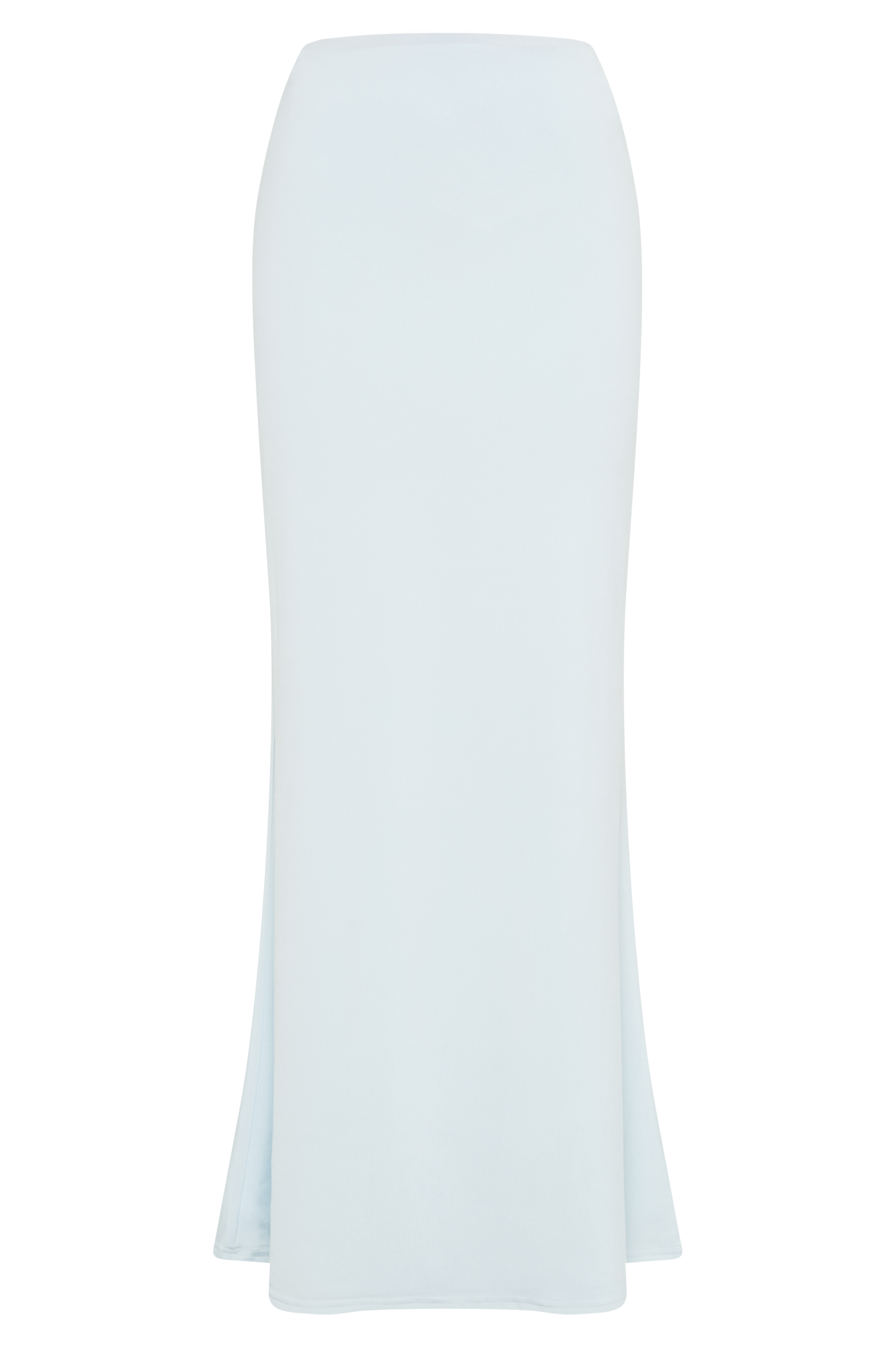 Bruna Slinky Fishtail Maxi Skirt Sky Blue MESHKI US