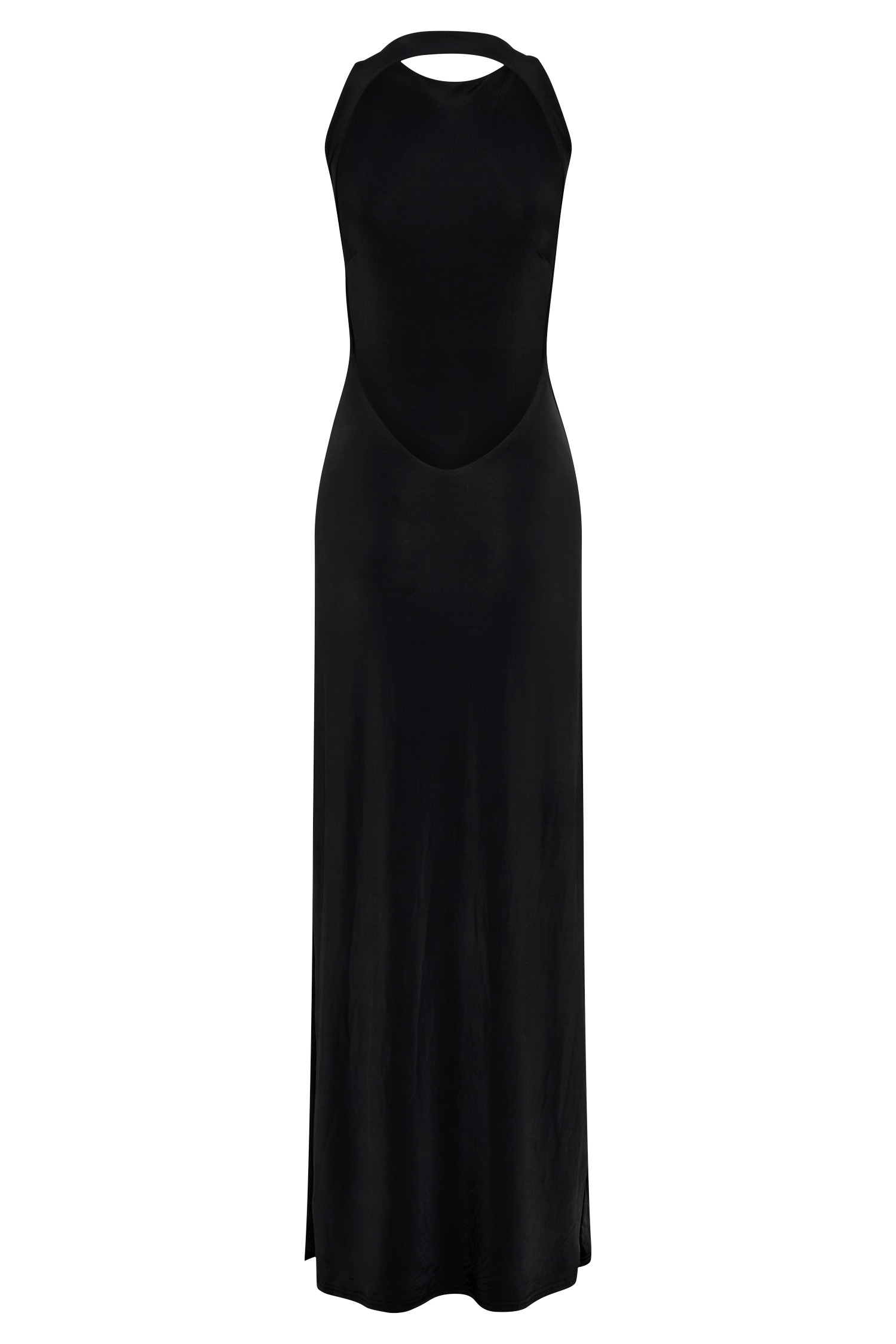 Louise Slinky Backless Maxi Dress - Black | MESHKI U.S 