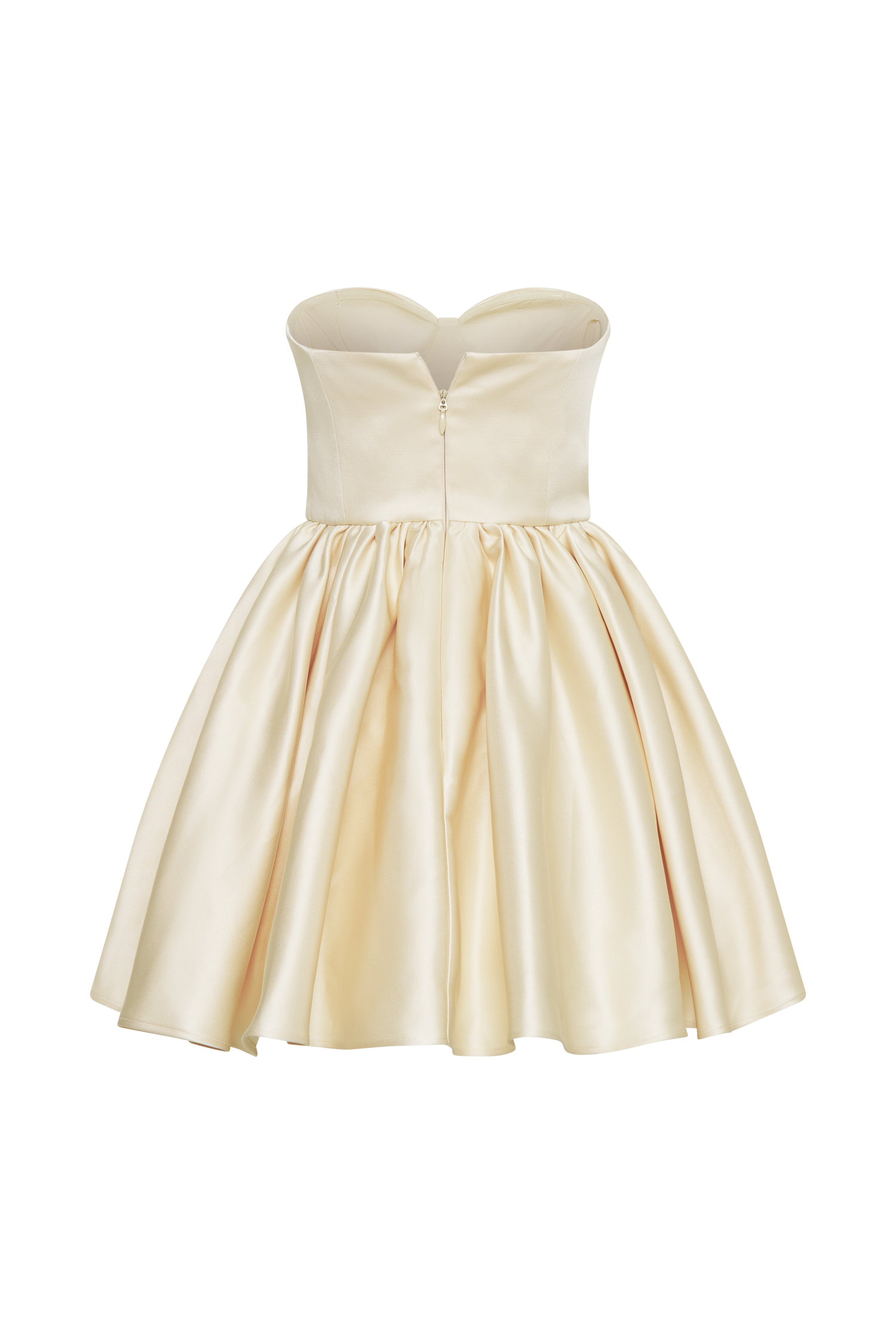 Hollie Structured Corset Mini Dress / Gold | MESHKI