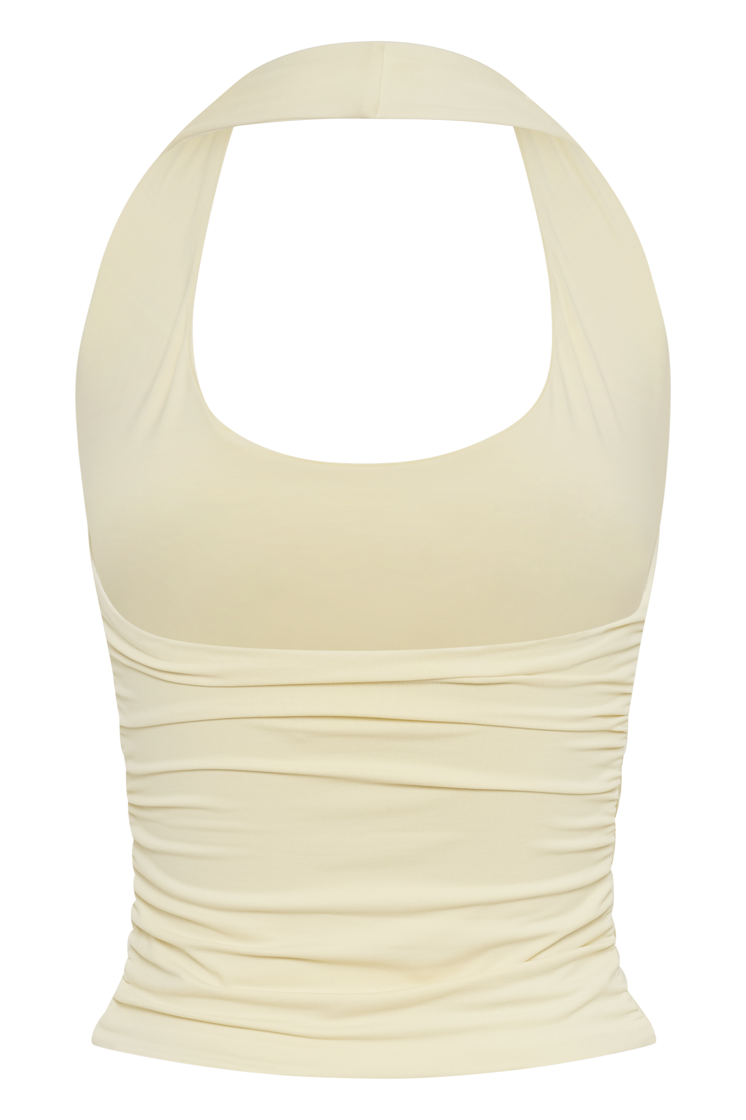 Marie Recycled Halter Top - Lemon Sherbet #10
