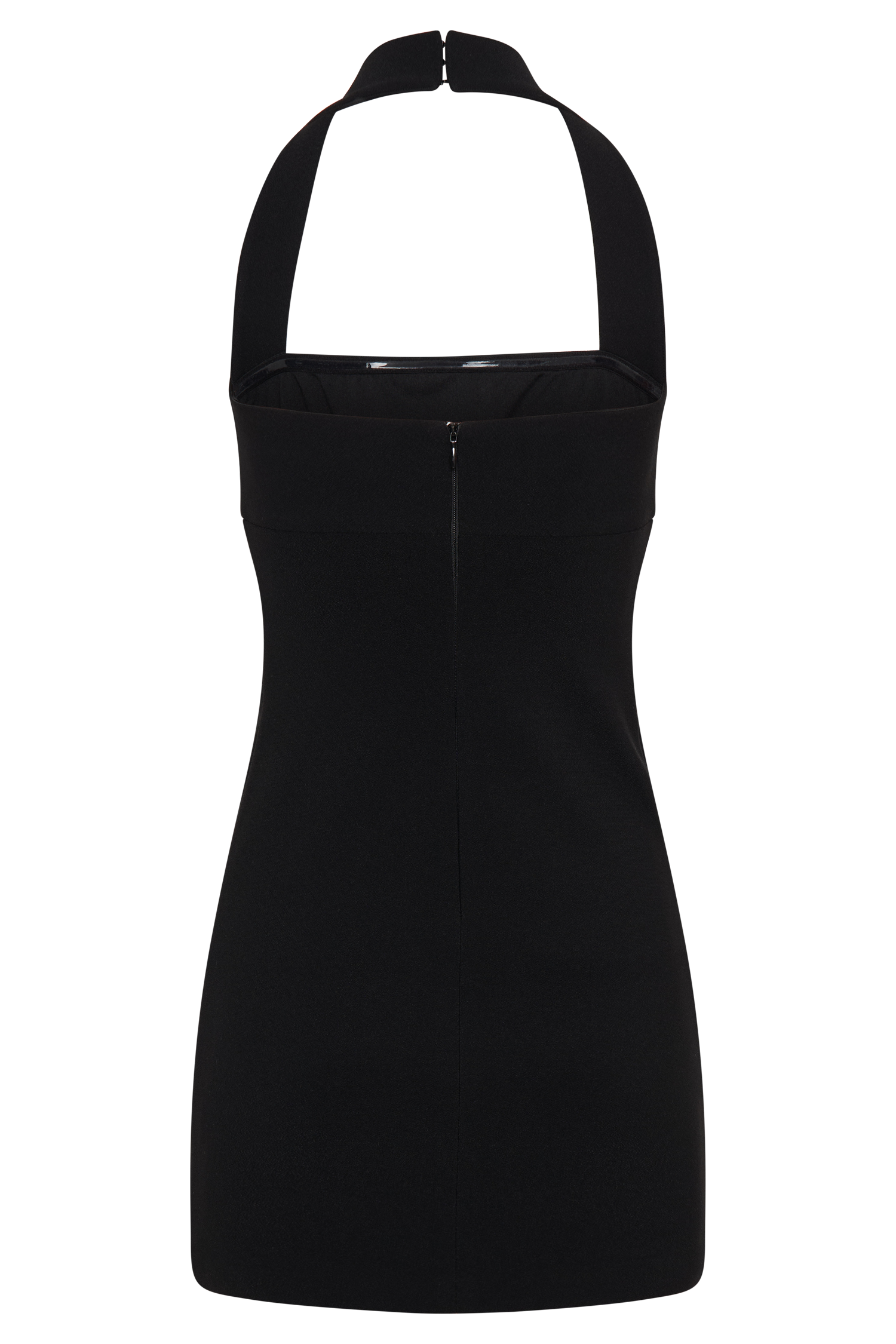 Amelita Suiting Halter Mini Dress - Black | MESHKI US Amelita Suiting Halter Mini Dress - Black | MESHKI US