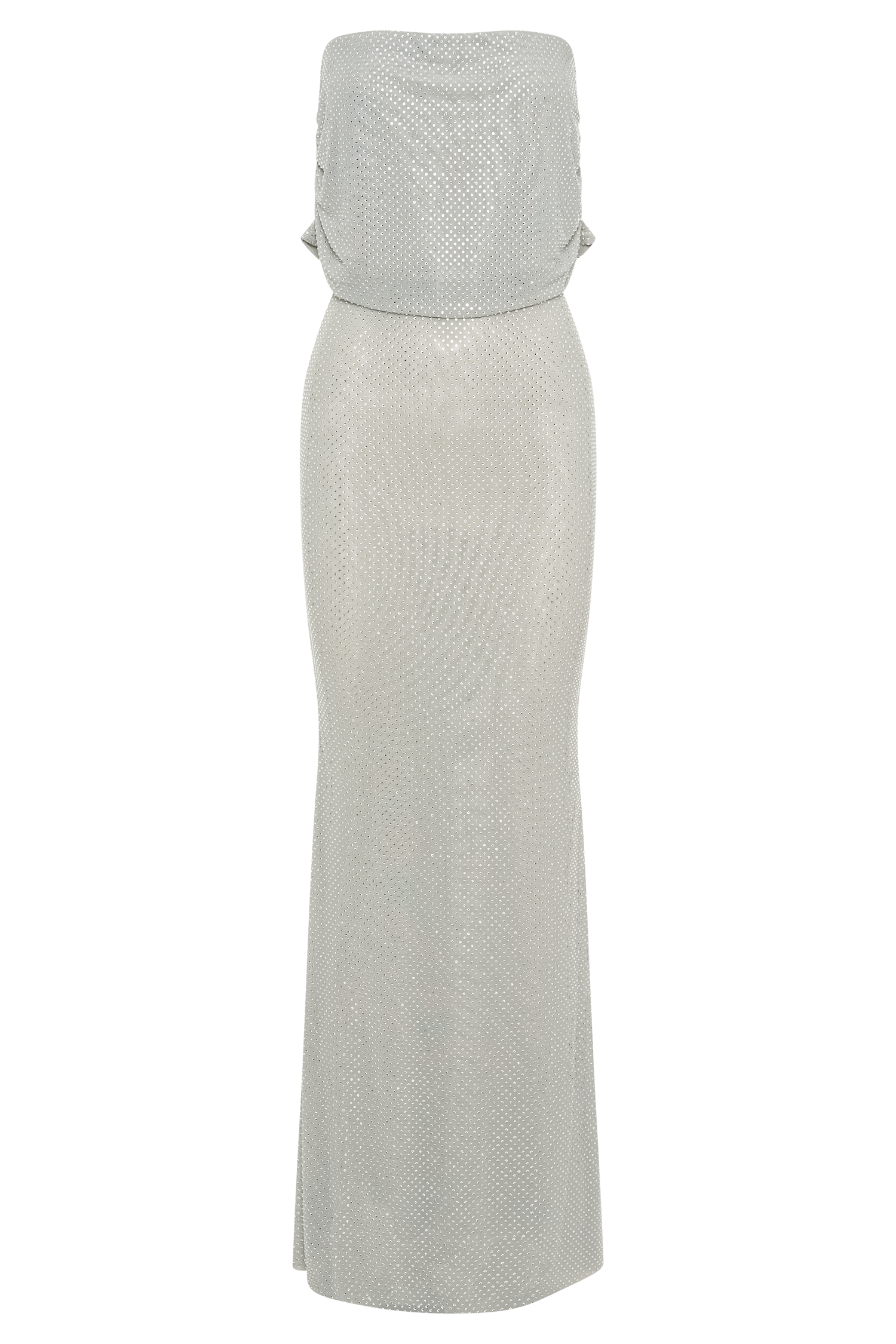 Arna Off Shoulder Diamante Maxi Dress / Silver | MESHKI Arna Off Shoulder Diamante Maxi Dress / Silver | MESHKI