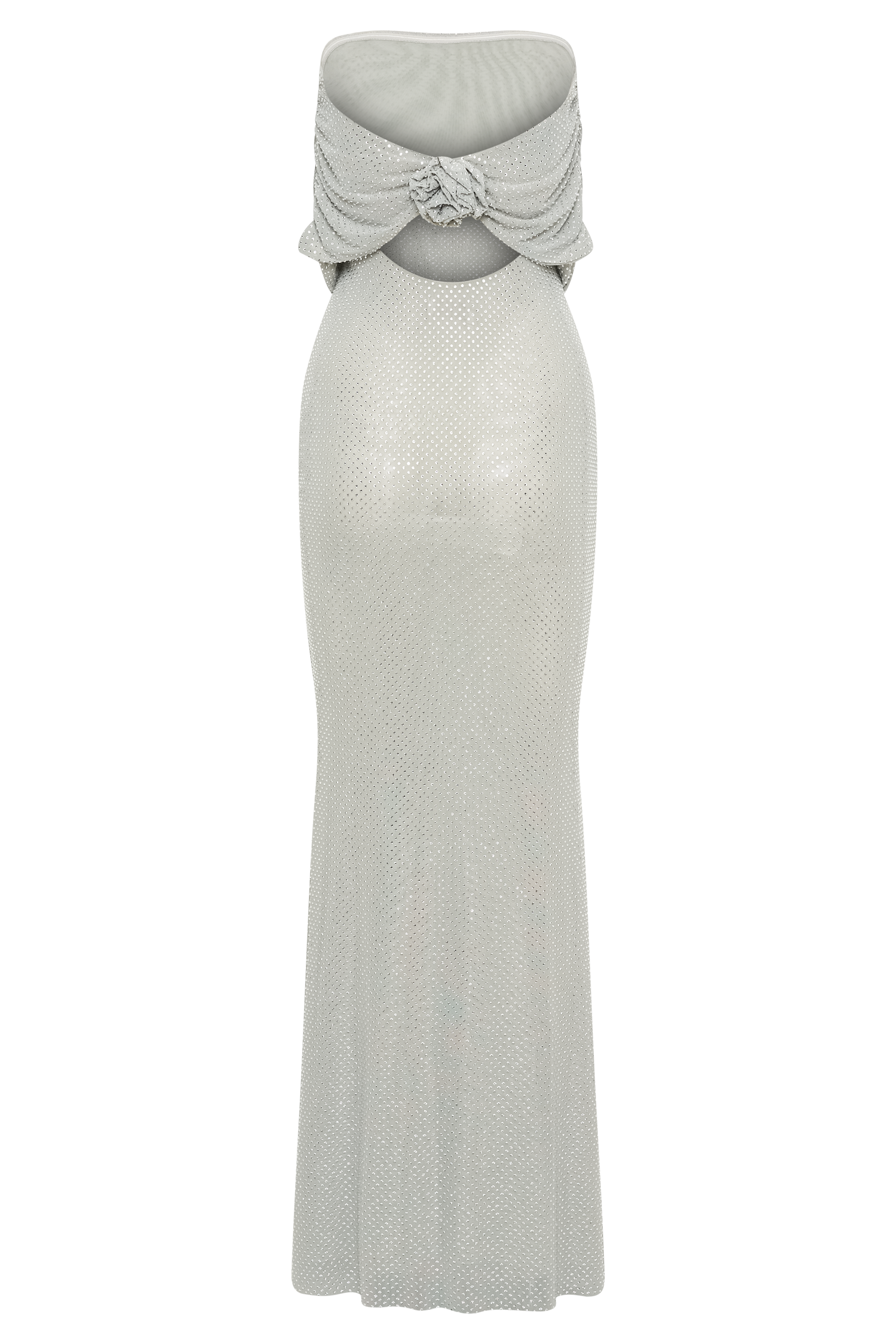 Arna Off Shoulder Diamante Maxi Dress / Silver | MESHKI Arna Off Shoulder Diamante Maxi Dress / Silver | MESHKI