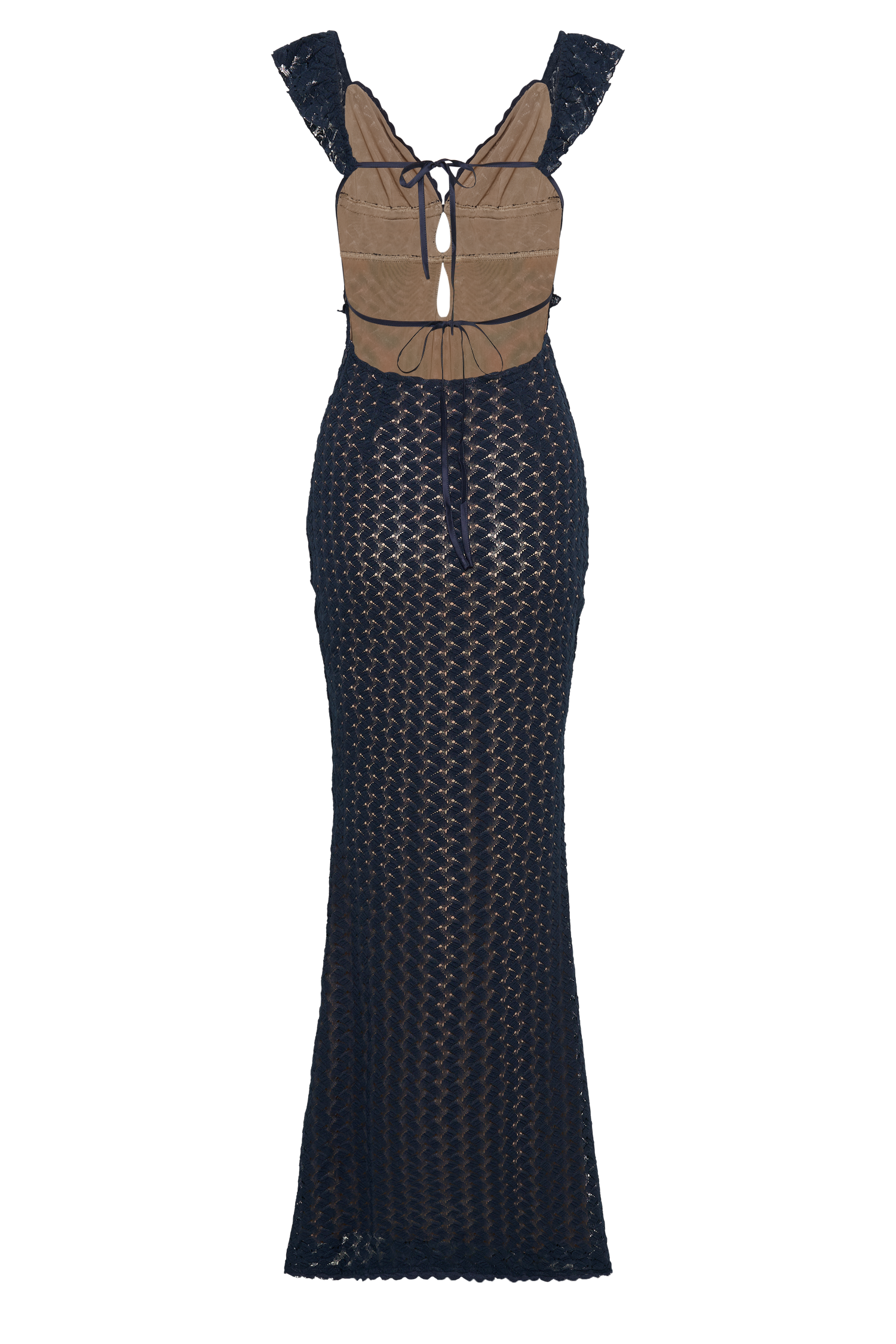 Ezra Lace Maxi Dress - Navy #8