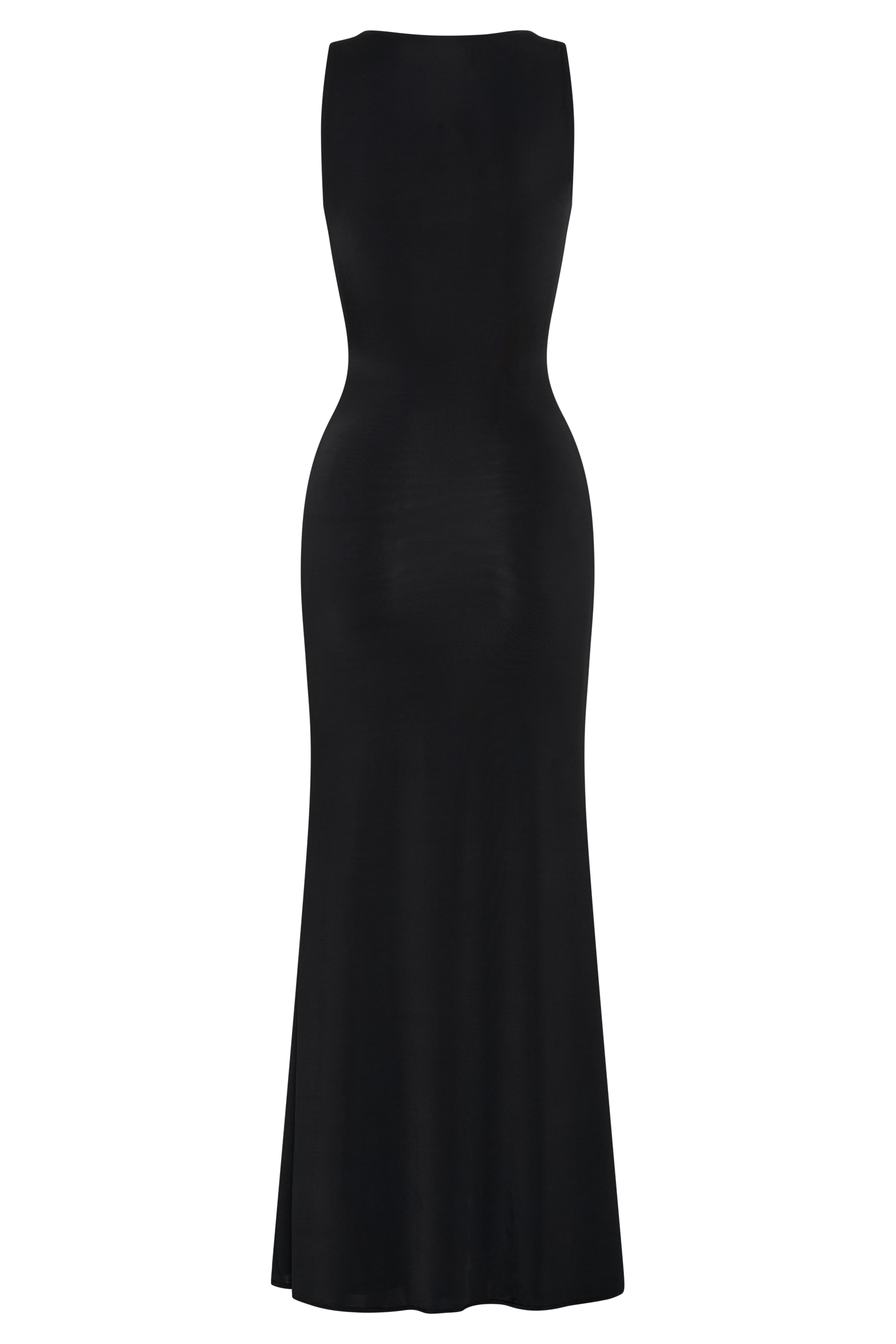 Beck Plunge Maxi Dress With Floral Hardware - Black | MESHKI US Beck Plunge Maxi Dress With Floral Hardware - Black | MESHKI US