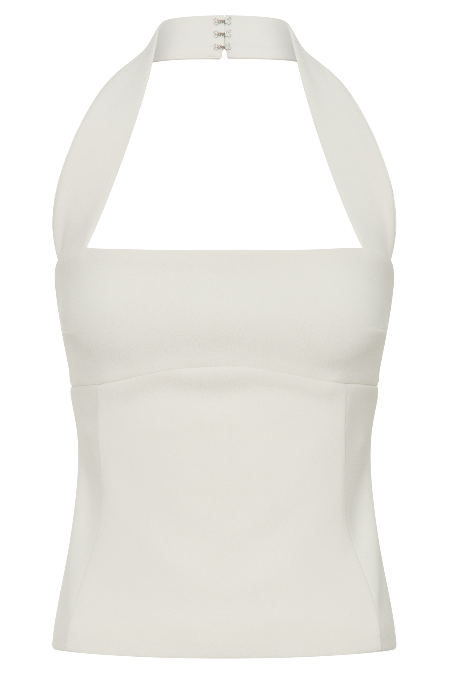 Amelita Suiting Halter Top - Ivory | MESHKI US Amelita Suiting Halter Top - Ivory | MESHKI US