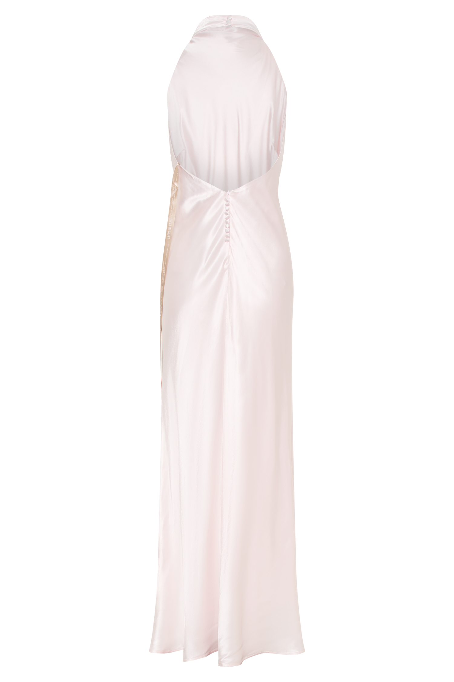 Esther Iridescent Satin Cowl Maxi Dress / Pale Pink | Meshki | S Esther Iridescent Satin Cowl Maxi Dress / Pale Pink | Meshki | S