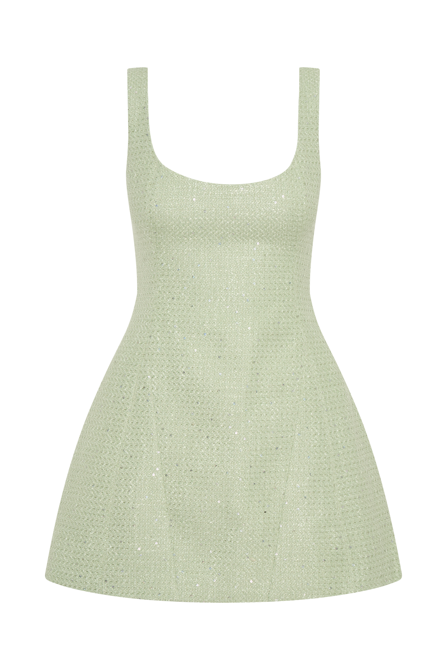 Beth Tweed Mini Dress - Pastel Green | MESHKI US Beth Tweed Mini Dress - Pastel Green | MESHKI US