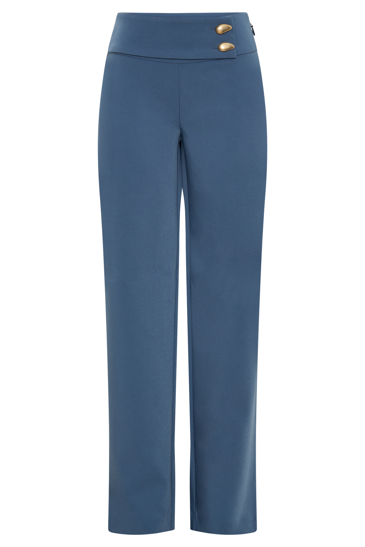 Lindie Straight Leg Suiting Pants - Steel #15