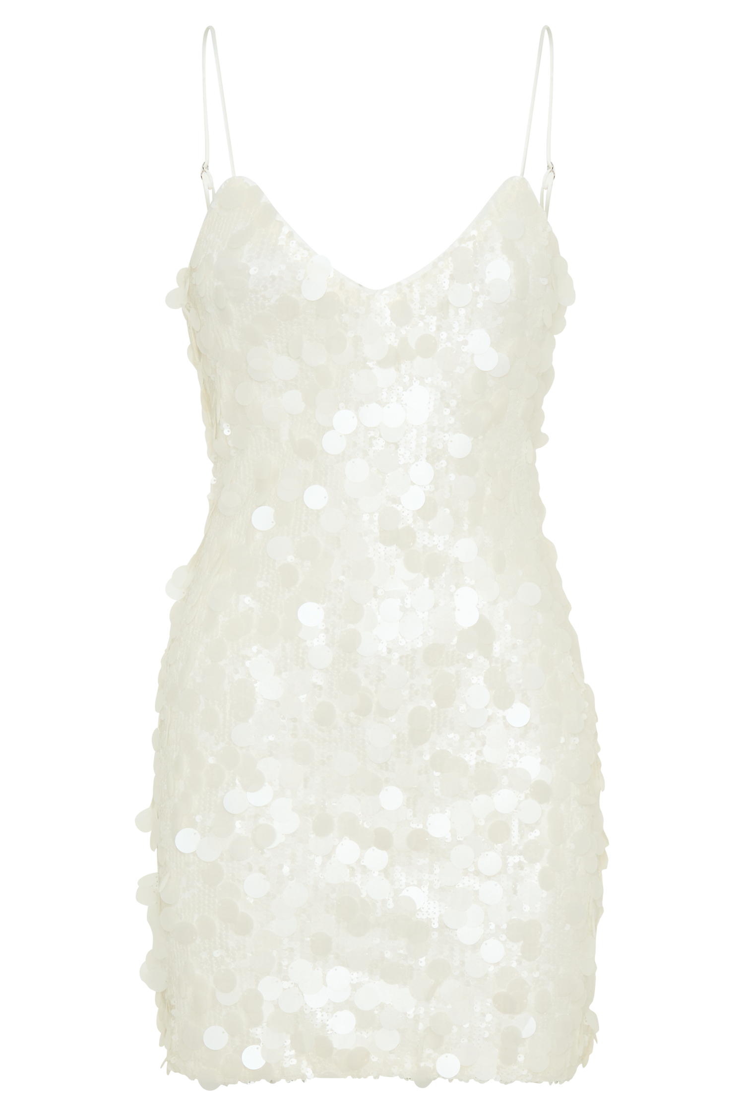 Romilly Sequin Mini Dress / Ivory | Meshki | XXS Romilly Sequin Mini Dress / Ivory | Meshki | XXS