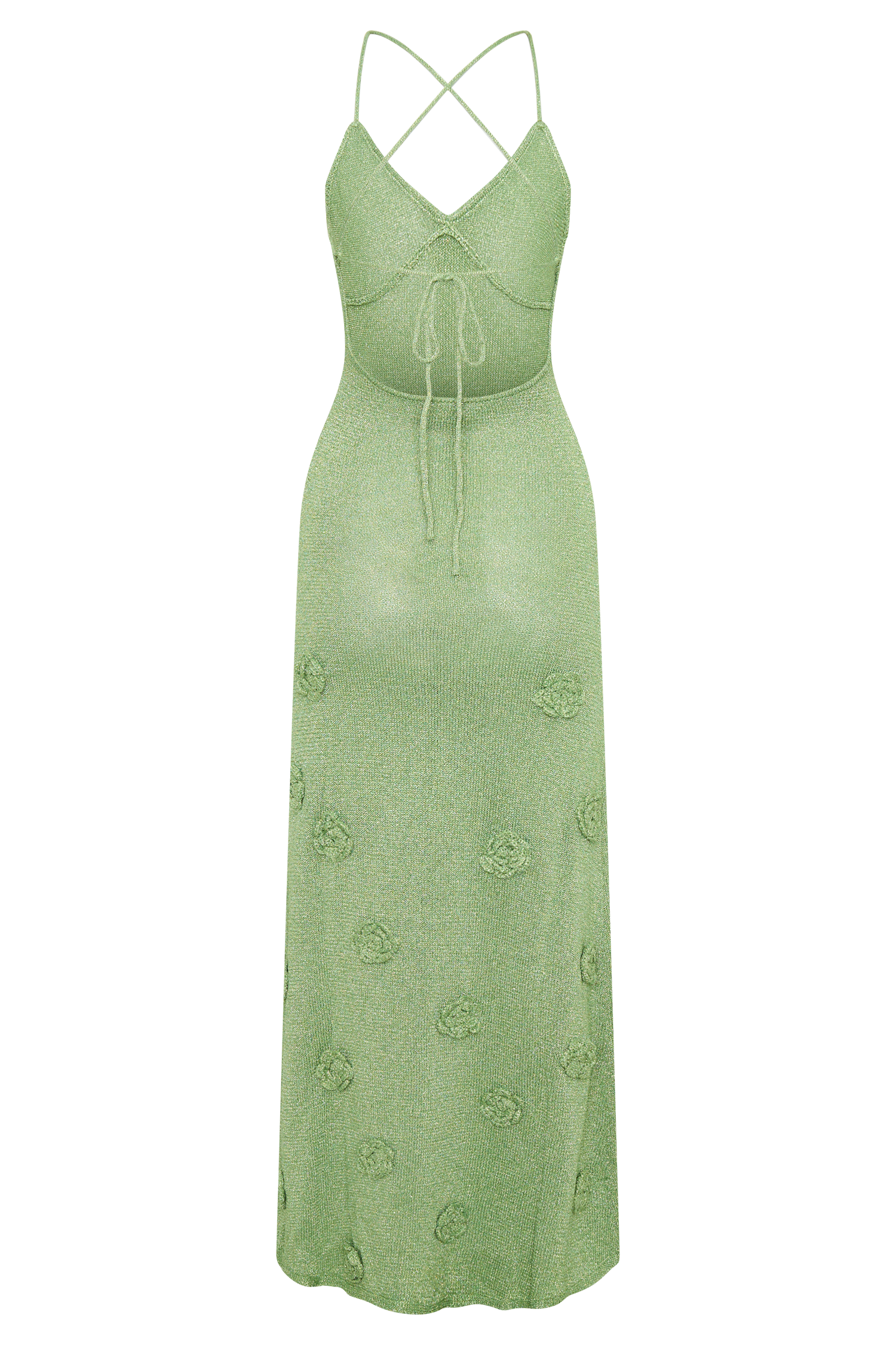 Suki Metallic Knit Maxi Dress - Pastel Green | MESHKI US Suki Metallic Knit Maxi Dress - Pastel Green | MESHKI US