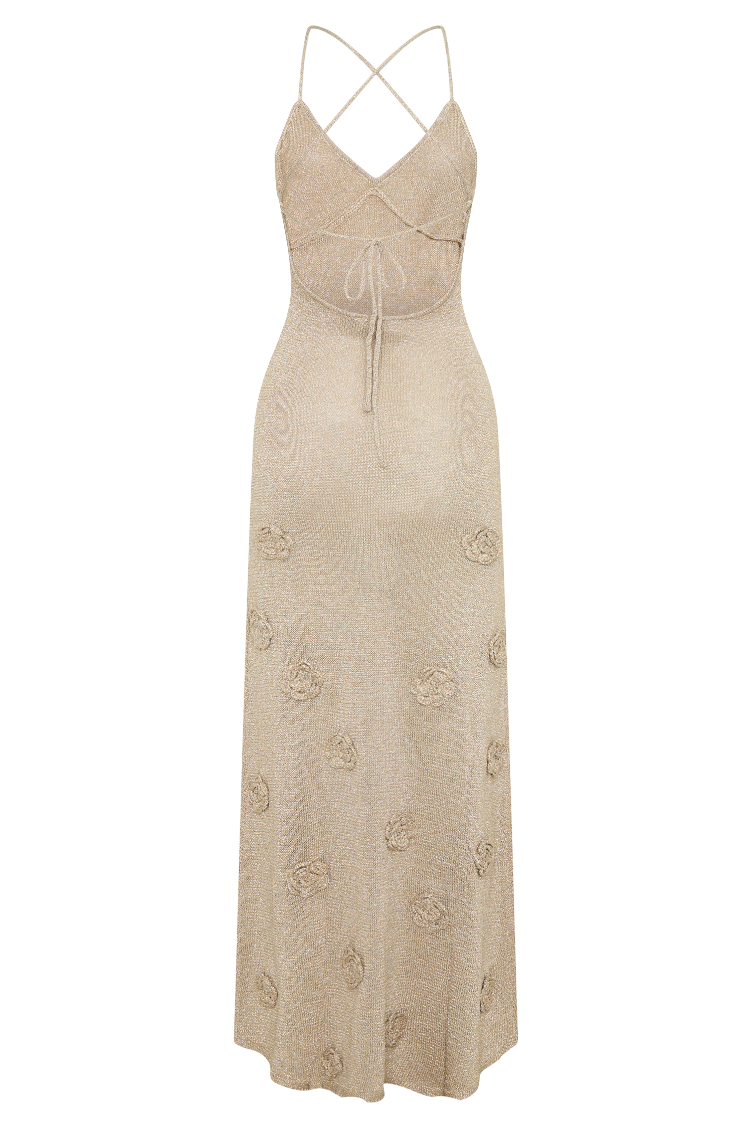Suki Metallic Knit Maxi Dress - Gold | MESHKI US Suki Metallic Knit Maxi Dress - Gold | MESHKI US