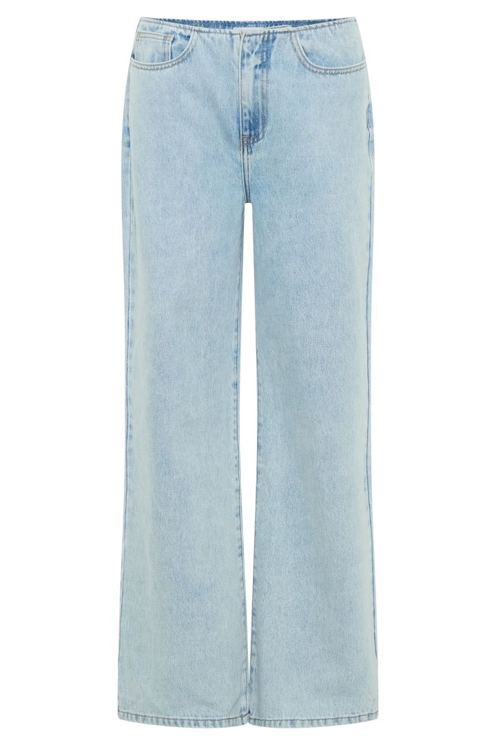 Blue Denim Collared Backless Halter Set