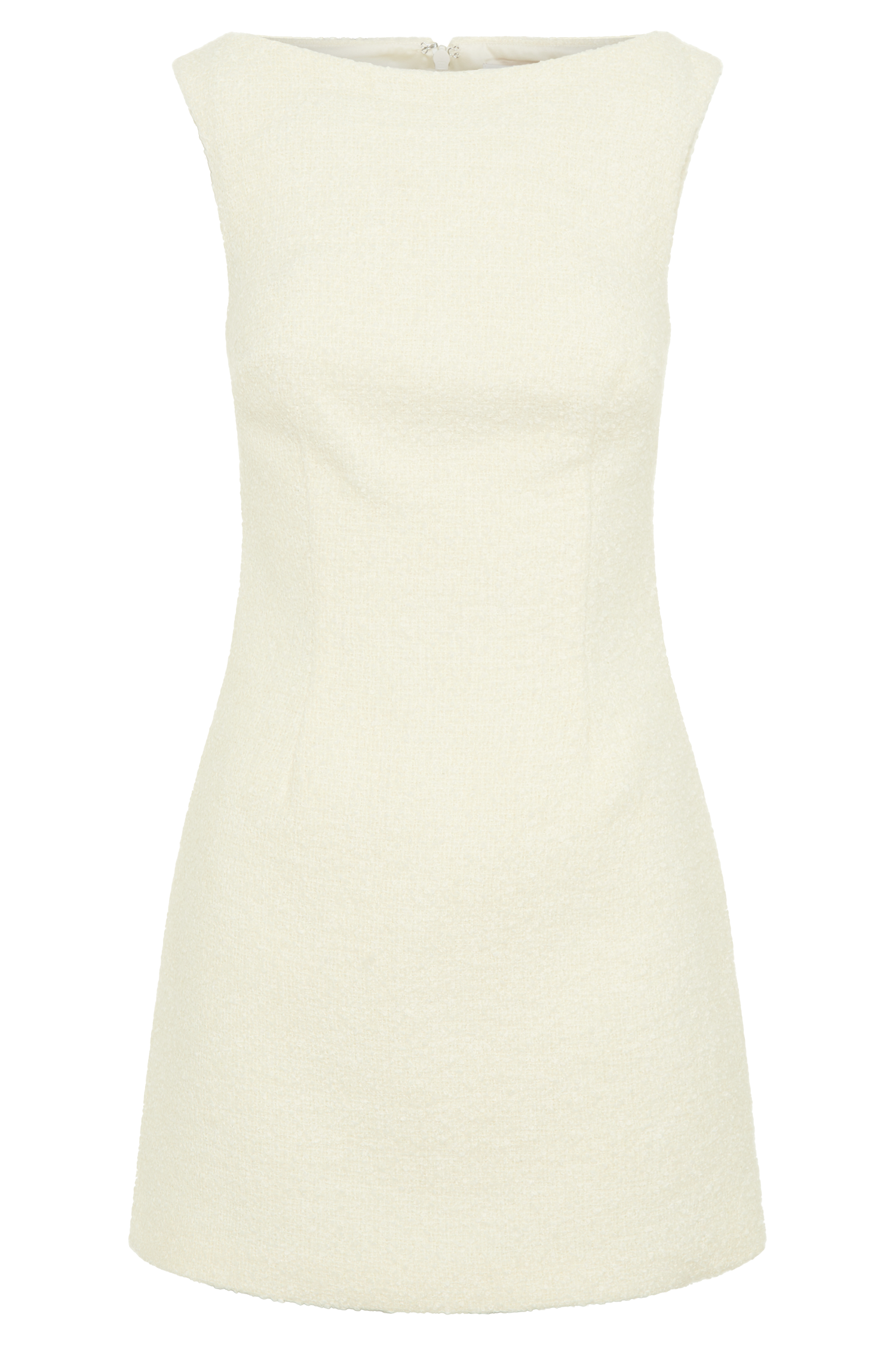 Angela Textured Boucle Mini Dress / Ivory | Meshki | XL Angela Textured Boucle Mini Dress / Ivory | Meshki | XL
