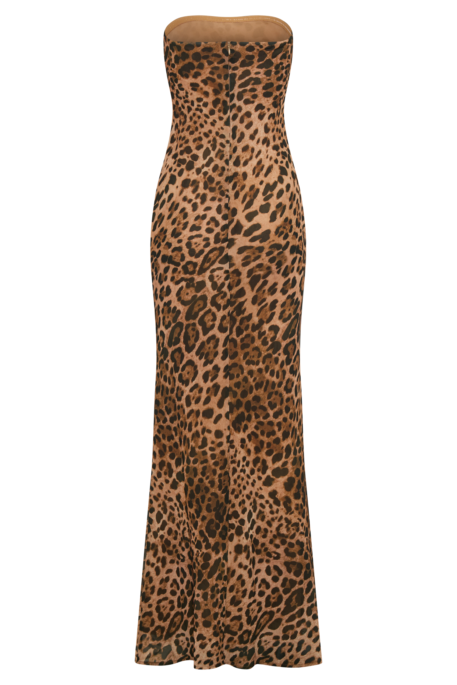 Breanna Strapless Chiffon Maxi Dress / Leopard Print | Meshki | XXS Breanna Strapless Chiffon Maxi Dress / Leopard Print | Meshki | XXS
