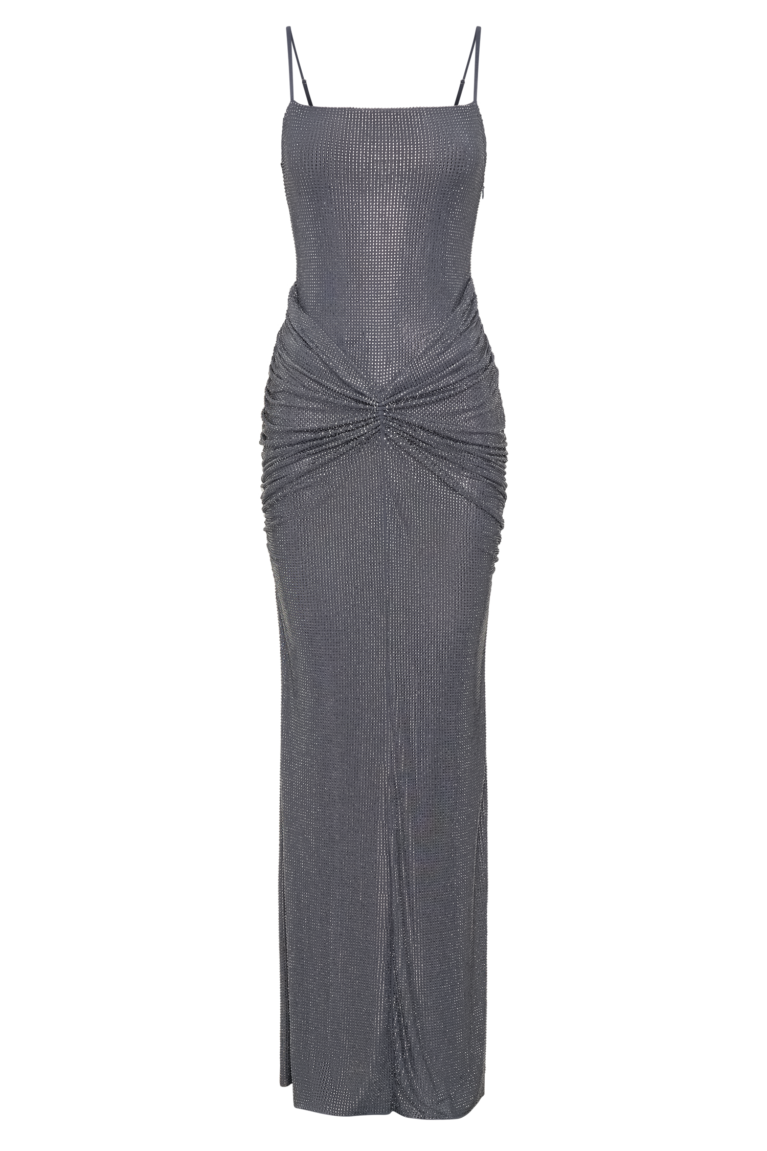 Roisin Diamante Maxi Dress - Gunmetal | MESHKI US Roisin Diamante Maxi Dress - Gunmetal | MESHKI US