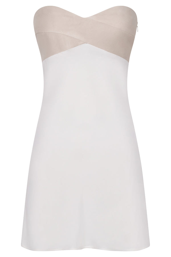 Veronica Strapless Mini Dress - Multi Bone - MESHKI U.S