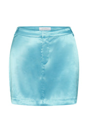 Mimi Micro Mini Skirt - Aquamarine