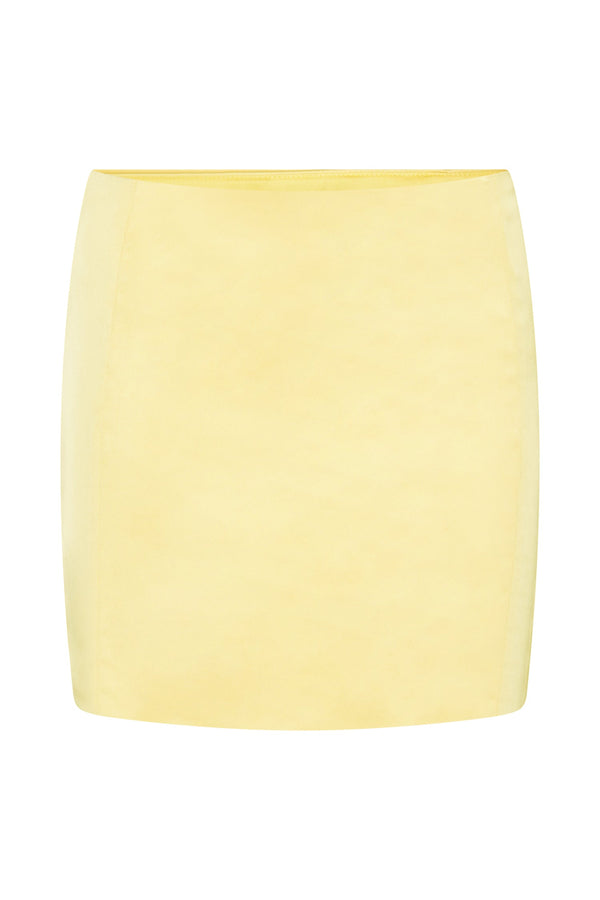 Briony Low Rise Mini Skirt - Lemon