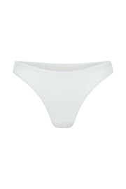 Rosie Recycled Nylon Cheeky Cut Bikini Bottoms - White