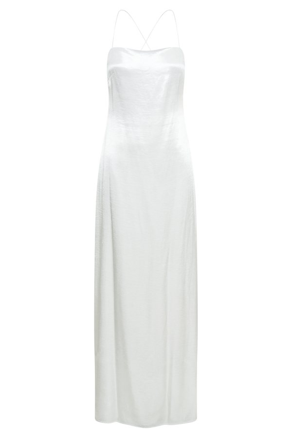 Whitney Wetlook Maxi Dress - White