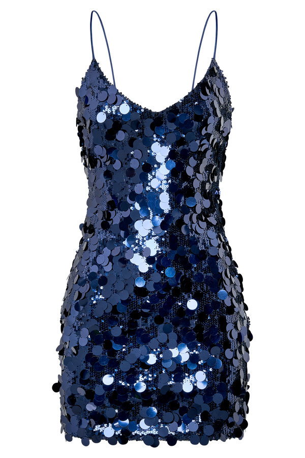Romilly Sequin Mini Dress - Midnight Navy