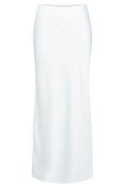 Missy Maxi Satin Skirt - White