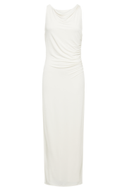 Alika Draped Front Maxi Dress - Ivory