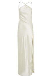 Louise Diamante Rope Maxi Dress - Ivory