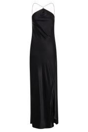 Louise Diamante Rope Maxi Dress - Black