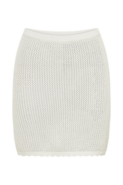 Sylvana Crochet Mini Skirt - White