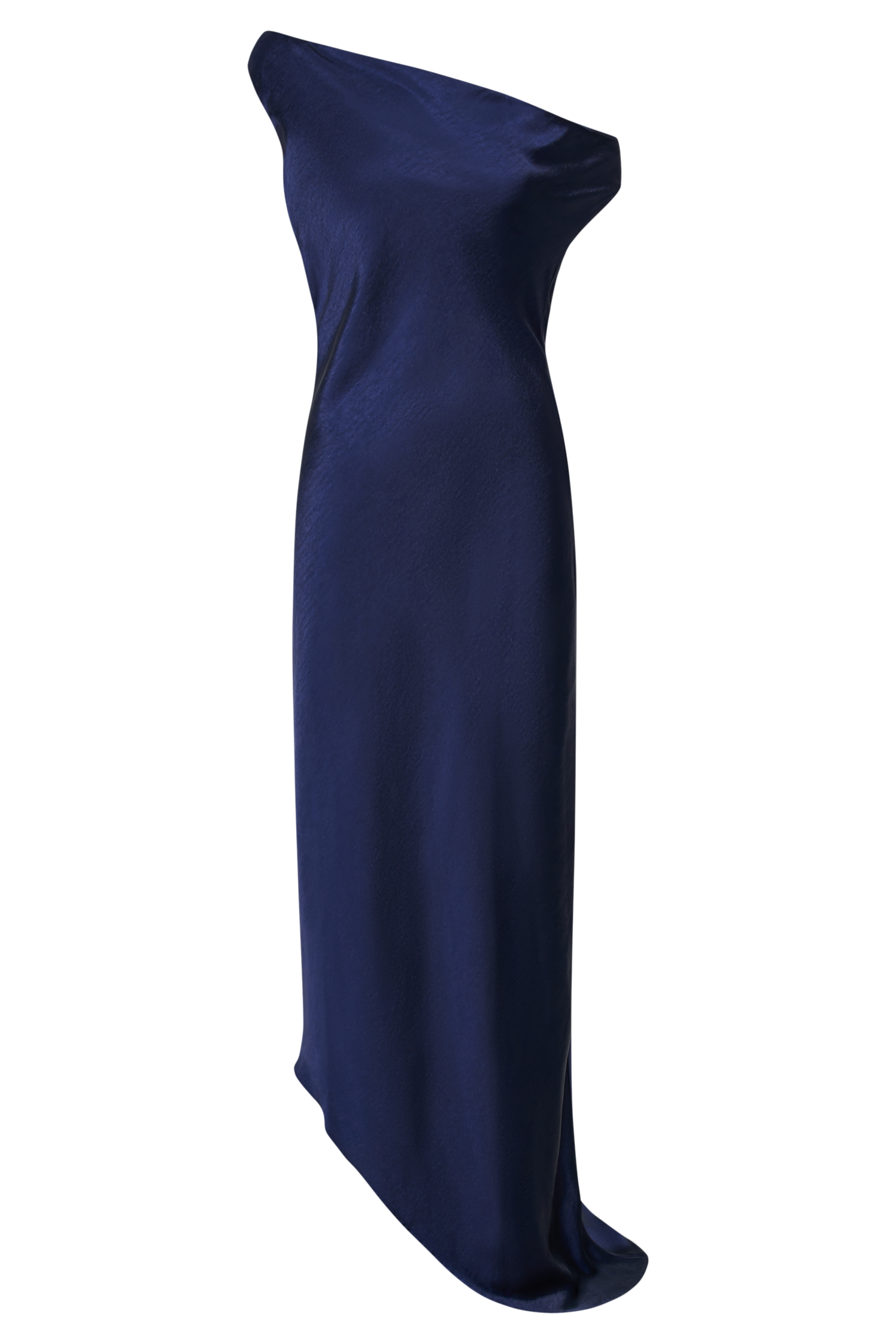 Yvette Slip Maxi Dress With Asymmetrical Hem - Navy | MESHKI US Yvette Slip Maxi Dress With Asymmetrical Hem - Navy | MESHKI US