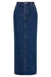 Illona Denim Maxi Skirt - Dark Blue