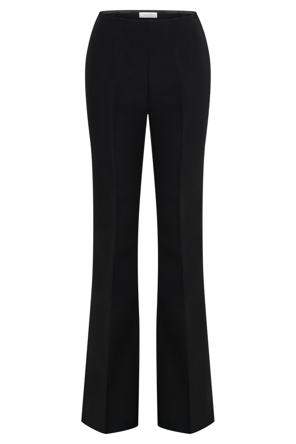 Loretta Fit & Flare Tailored Pant - Black - MESHKI