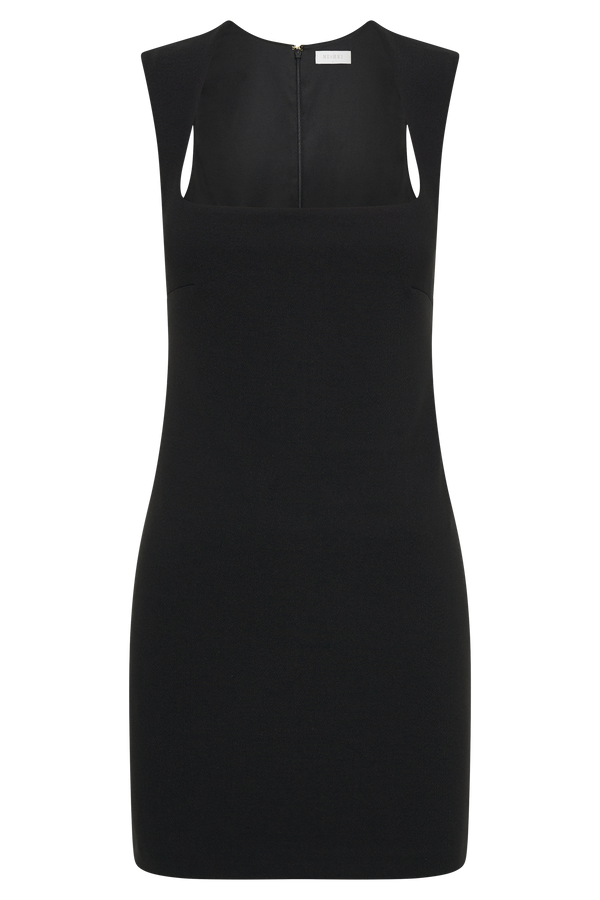 Frida Crepe Mini Dress - Black
