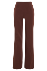 Loretta Fit & Flare Tailored Pant - Chocolate