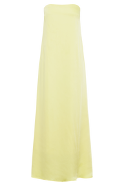 Luisa Strapless Maxi Dress - Lemon