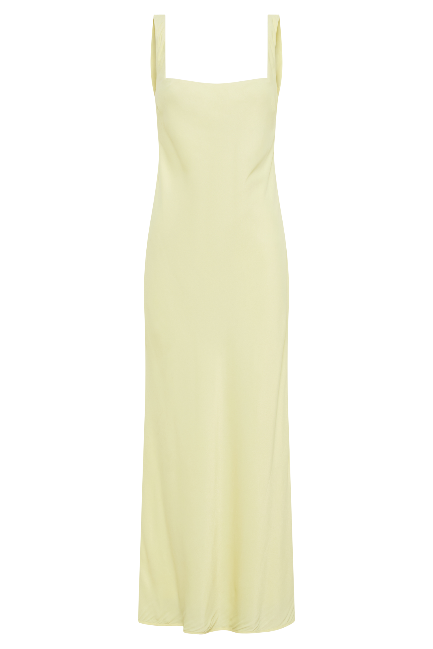 Ensley Satin Maxi Dress - Light Yellow | MESHKI US Ensley Satin Maxi Dress - Light Yellow | MESHKI US