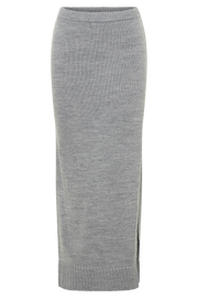 Brittany Knit Midi Skirt - Grey Marle