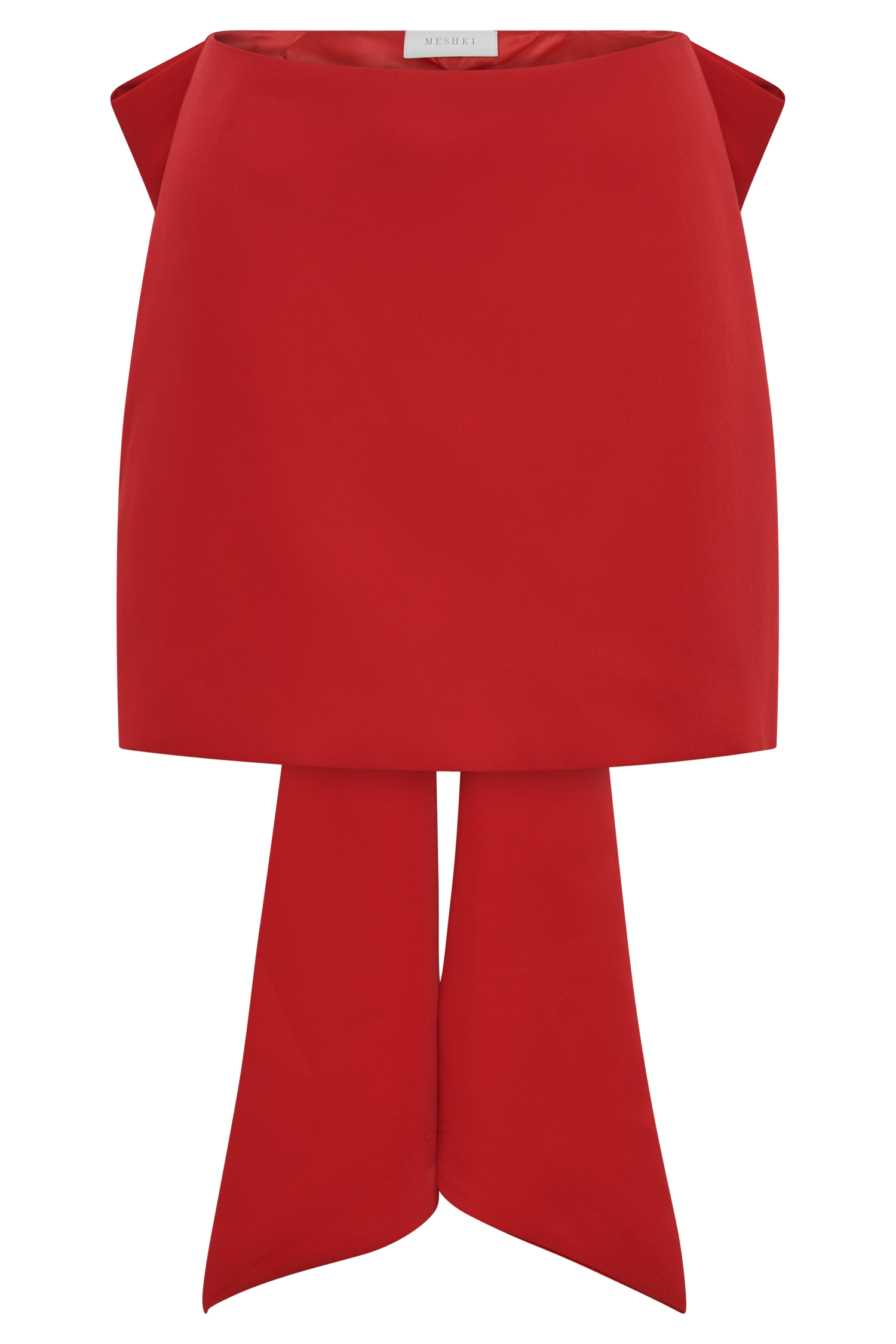 Jana Bow Mini Skirt - Red #8