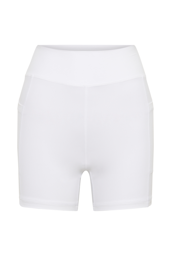Martina Bike Shorts With Pocket - White