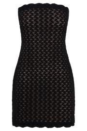 Amadea Lace Mini Dress - Black