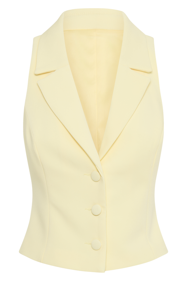 Mura Suiting Vest - Lemon