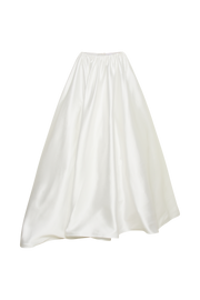 Kelsey Satin Maxi Skirt - White